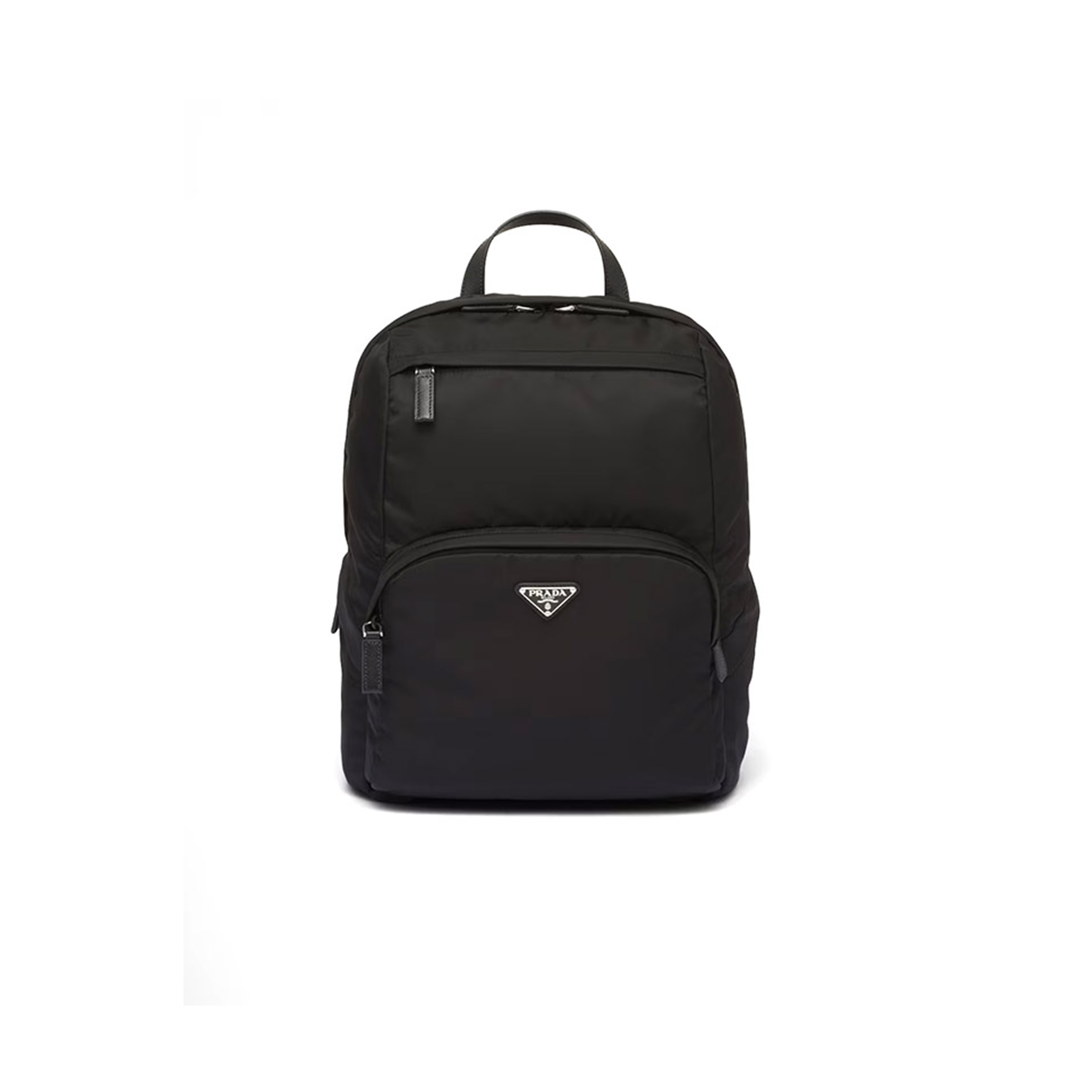 Pra*a re-nylon and saffiano leather backpack 2vz104 (39*30*17cm)